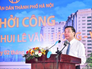 Hà Nội khởi công hầm chui gần 700 tỷ qua nút giao Lê Văn Lương - Vành đai 3